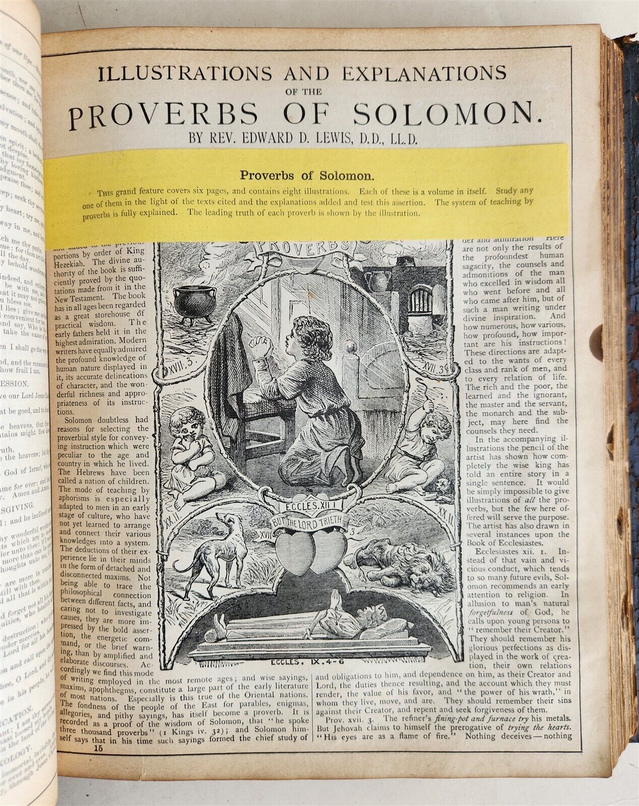 1870s BIBLE SALESMAN SAMPLE RARE antique AMERICANA ILLUSTRATED FOLIO G. DORE