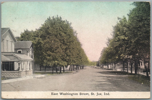 ST. JOE IN EAST WASHINGTON STREET ANTIQUE POSTCARD