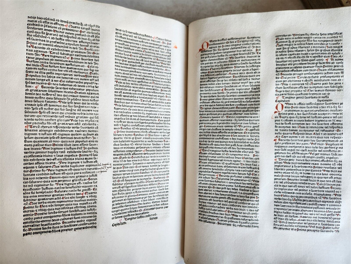 1470s INCUNABULA AMAZING 3 VOLUMES FOLIO SET antique INCUNABLE Pantheologia