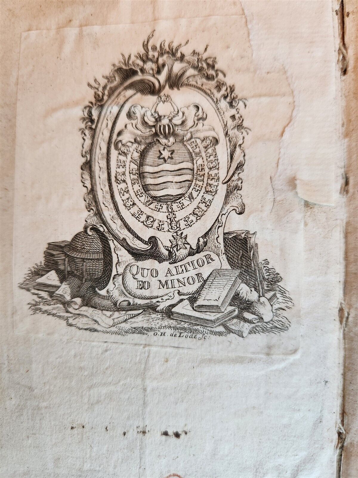 1708 JULIS CAESAR COMMENTARIES antique