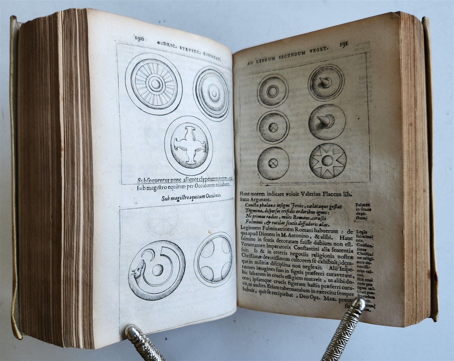 1670 MILITARY HISTORY ILLUSTRATED antique VELLUM BOUND