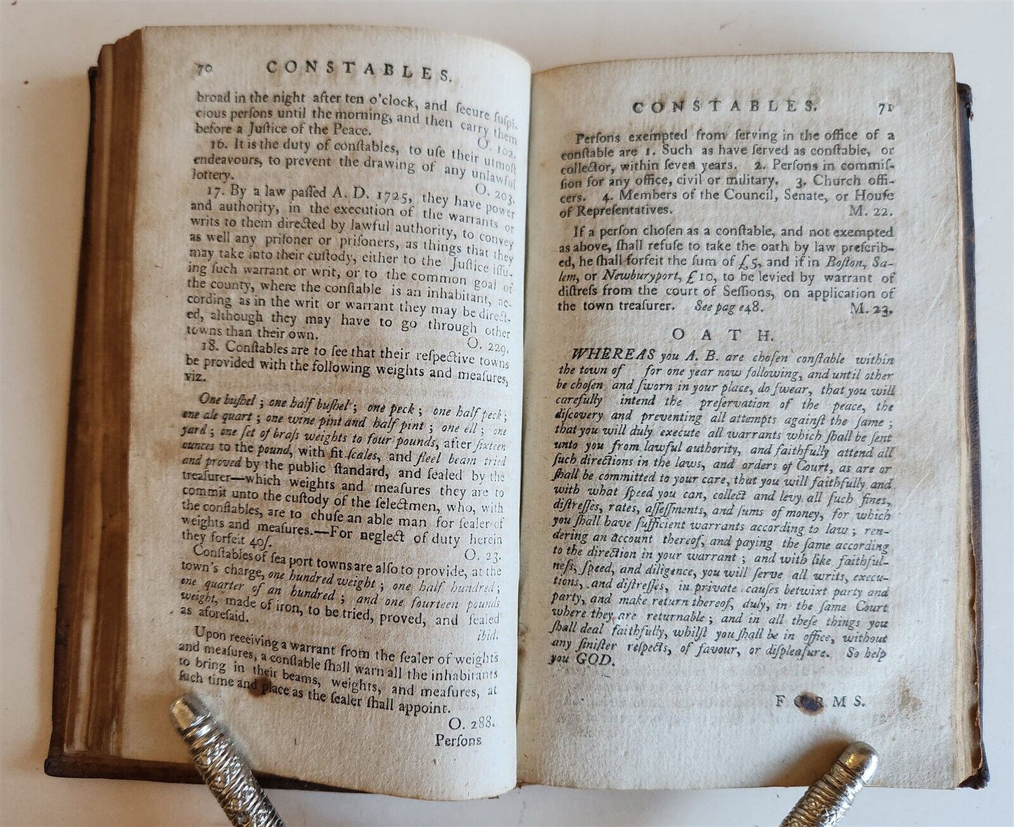 1793 TOWN OFFICER by SAMUEL FREEMAN antique in ENGLISH Boston AMERICANA