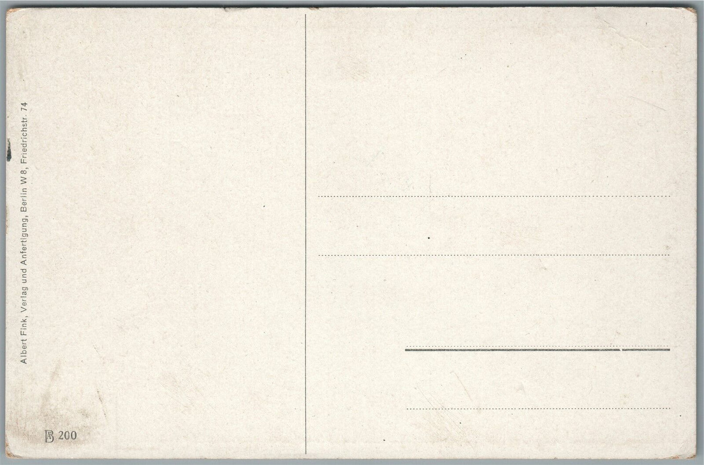 GERMAN WWI ERA HINDENBURG PORTRAIT ANTIQUE POSTCARD