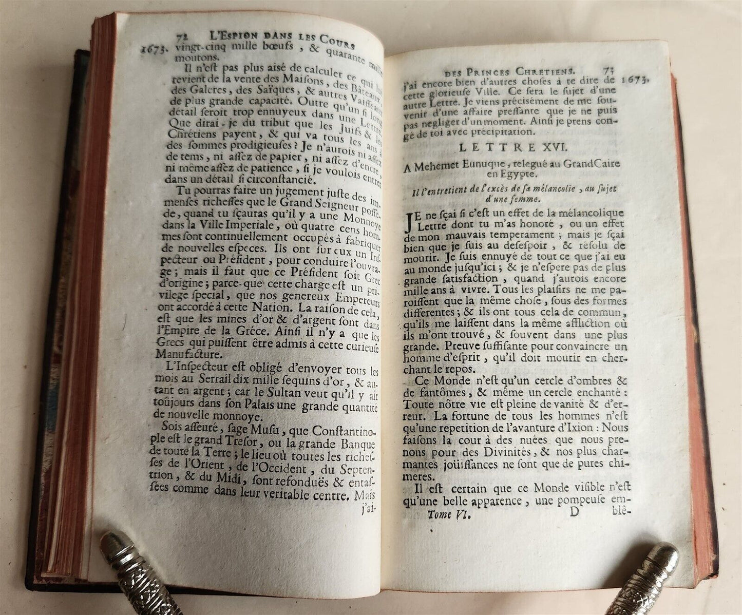 1715 L'ESPION DANS LES COURS des PRINCES CHRETIENS antique ILLUSTRATED in FRENCH