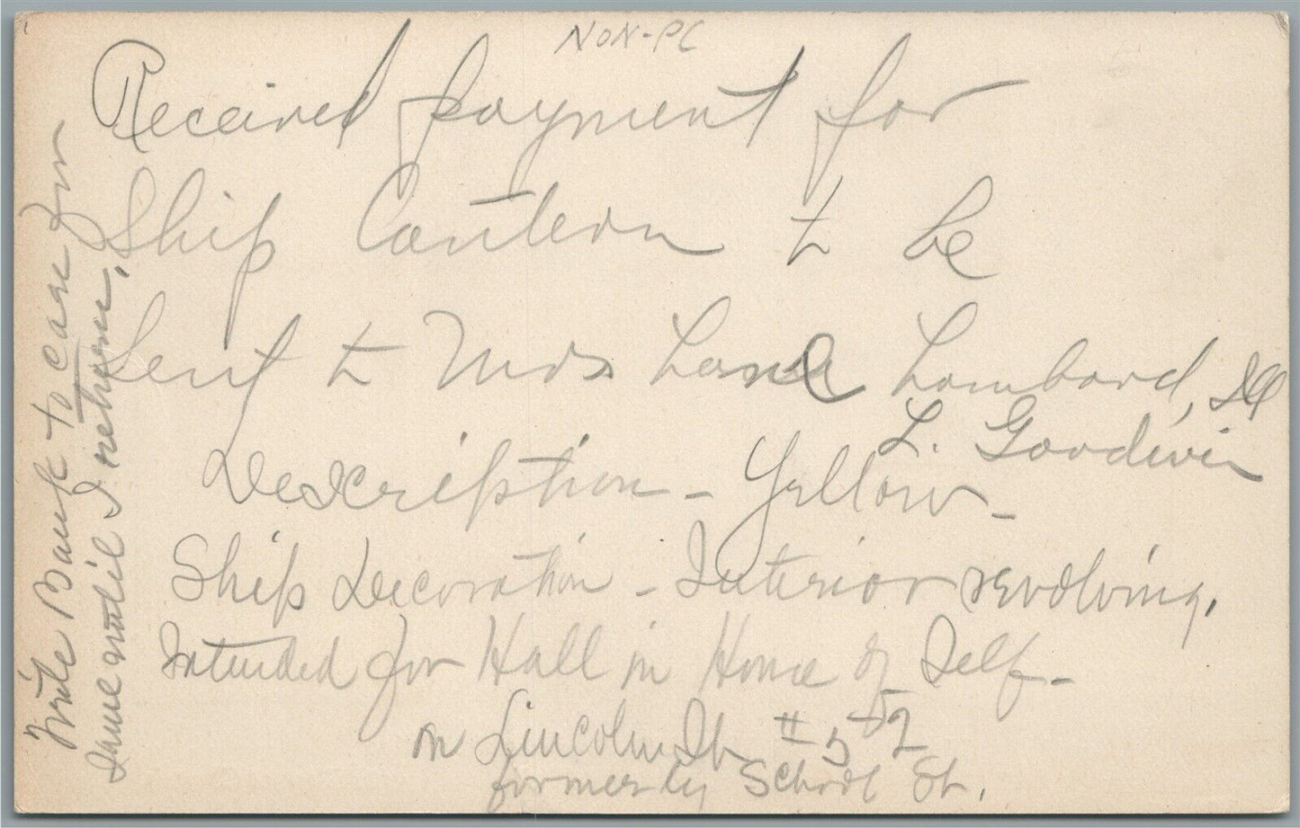 KENNEBUNK ME BLUE WAVE ANTIQUE POSTCARD