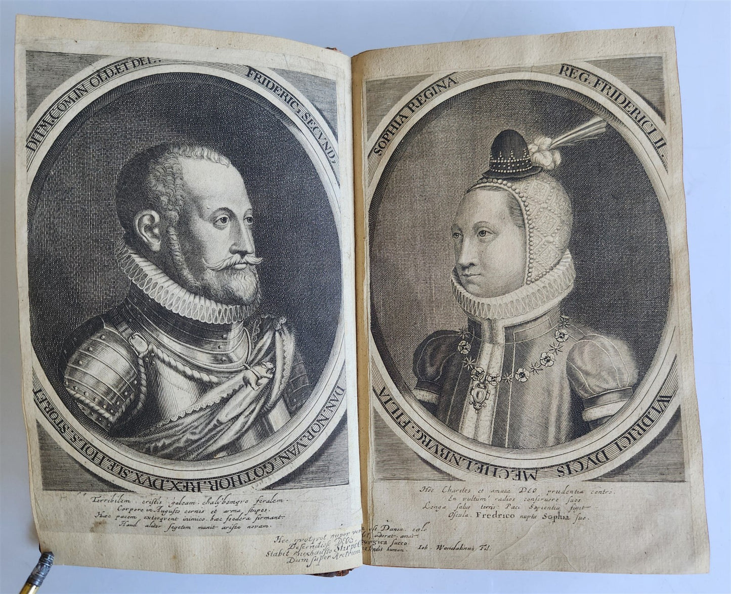 1680 CHRONICLE of DENMARK antique FULLY ILLUSTRATED rare Peder Hanson Resen