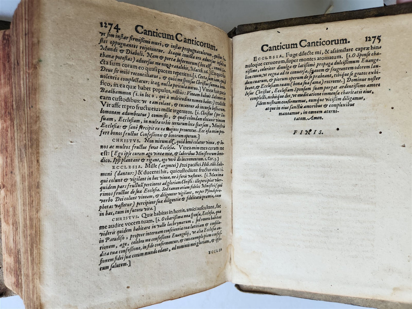 1578 BIBLE in LATIN OLD TESTAMENT ANTIQUE 16th CENTURY PIGSKIN BOUND L. OSIANDER