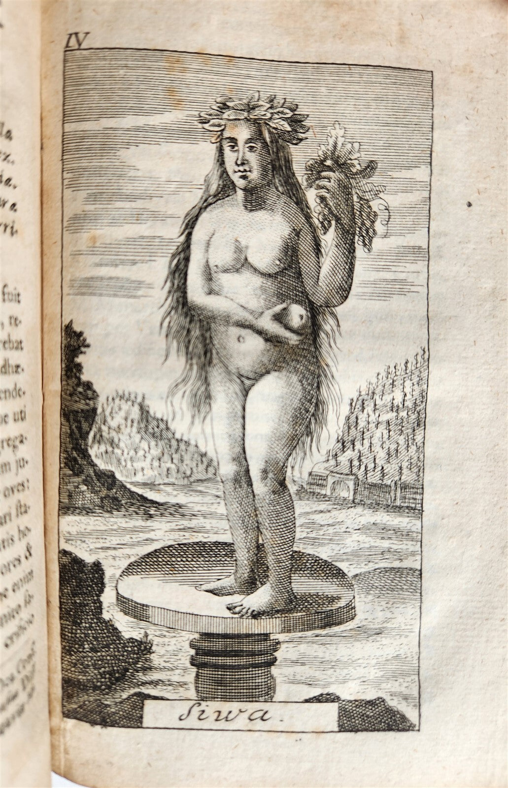 1728 MYTHOLOGY ILLUSTRATED GERMAN GODS ANTIQUE vellum bound