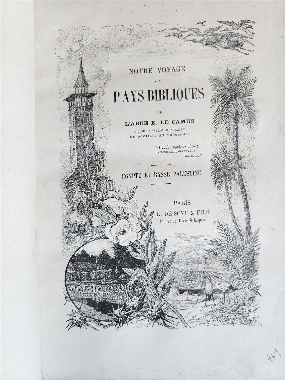 1889 NOTRE VOYAGE AUX PAYS BIBLIQUES 2v antique ASIA MINOR SYRIA EGYPT PALESTINE