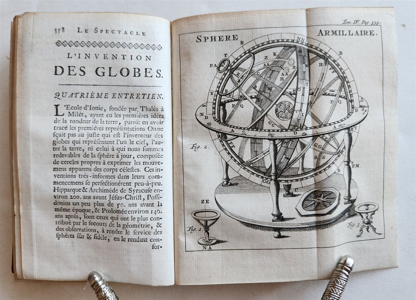 1739 SPECTACLE DE LA NATURE antique ILLUSTRATED w/ ASTRONOMY PLATES & MAPS