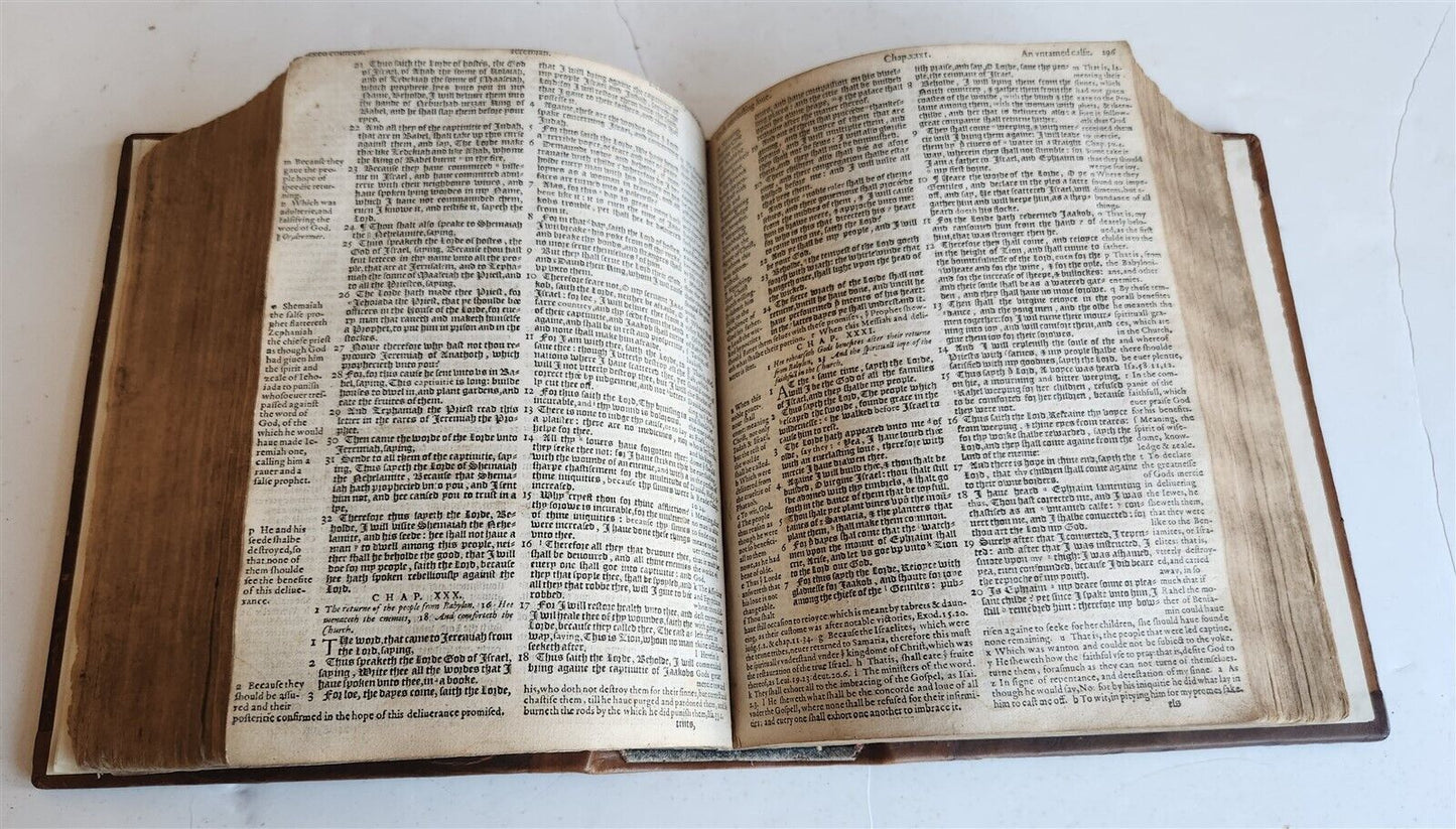 1585 GENEVA BIBLE in ENGLISH antique Old & New Testament 16th CENTURY C. BARKER