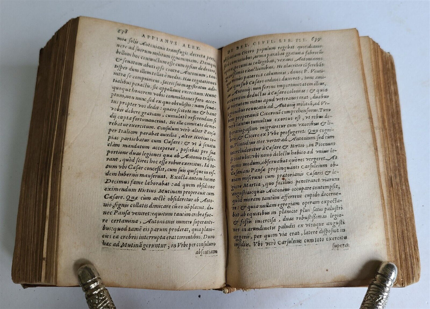 1588 APPIAN ROMAN HISTORY of FOREIGN WARS antique VELLUM in ITALIAN 16th CENTURY