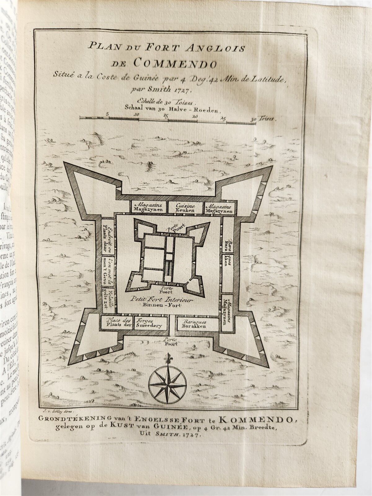 1748 TRAVELS TO AFRICA antique ILLUSTRATED Histoire generale des voyages vol. 5