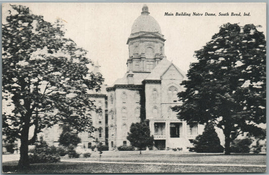 SOUTH BEND IN NOTRE DAM ANTIQUE POSTCARD