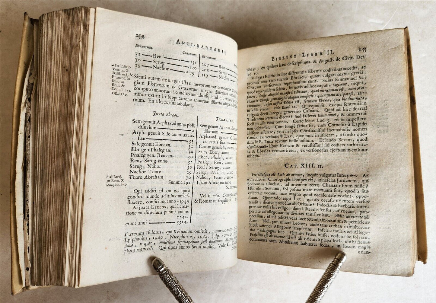 1656 ANTI-BARBARUS BIBLICUS antique VELLUM BINDING