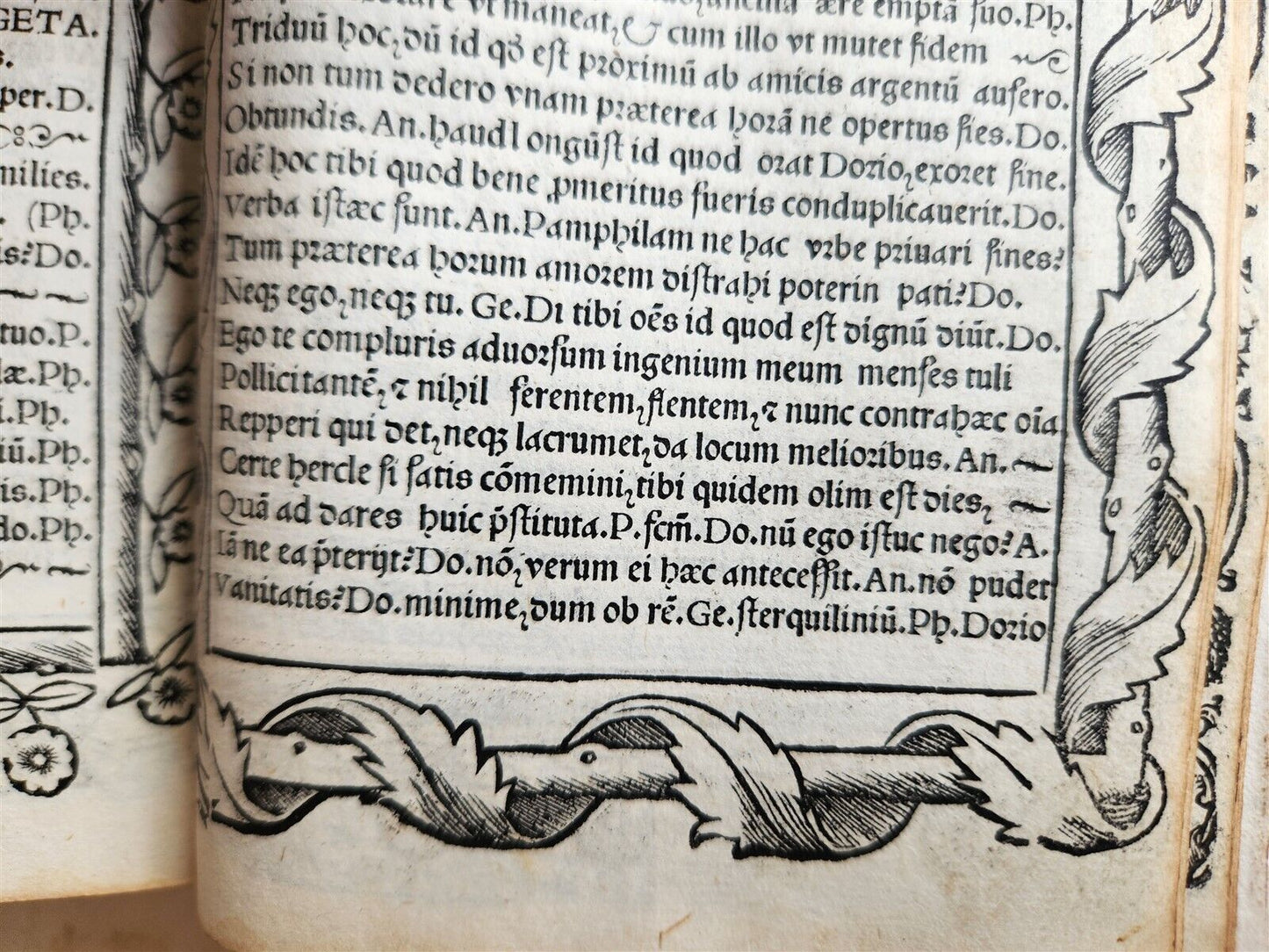 1511 POST-INCUNABULA EDITION of TERENCE antique RARE