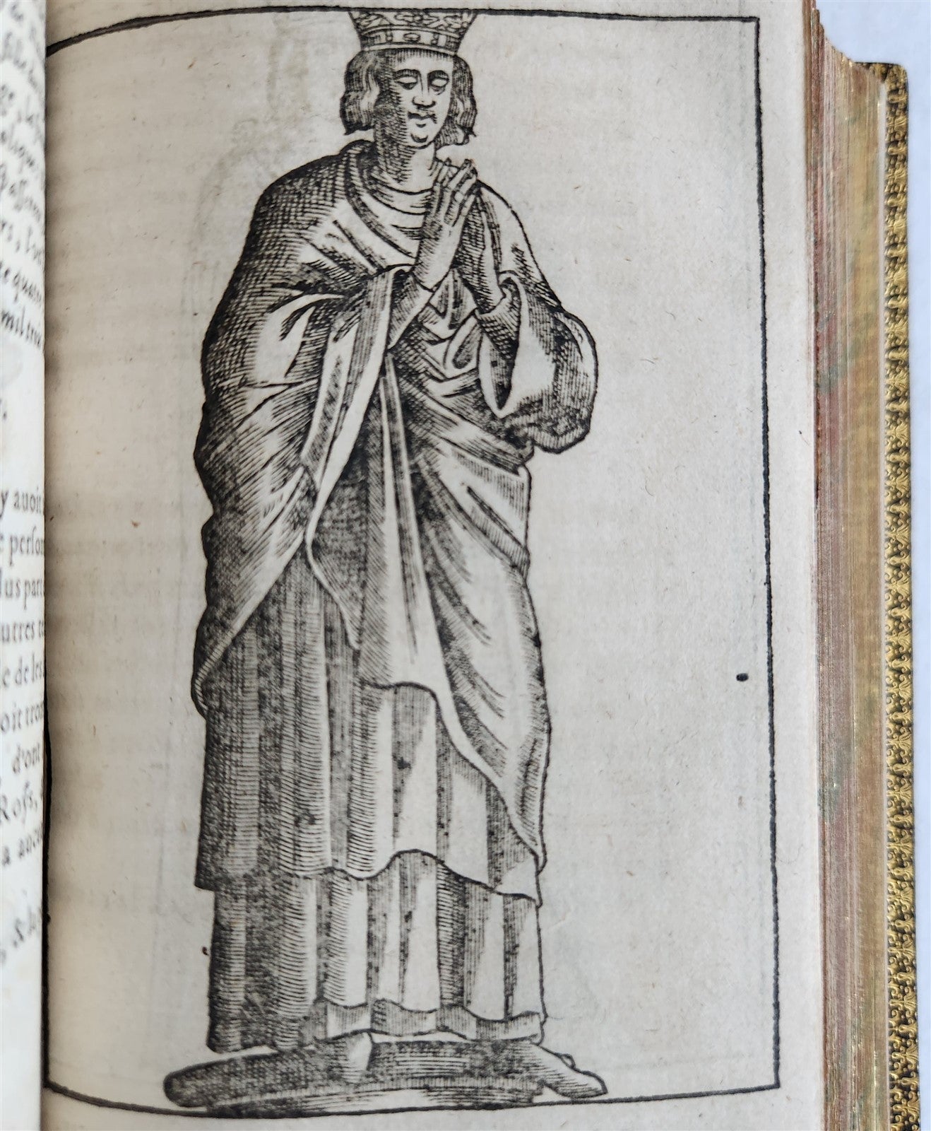 1608 HISTORICAL GUIDE to PARIS ILLUSTRATED w/ 55 WOODCUTS antique