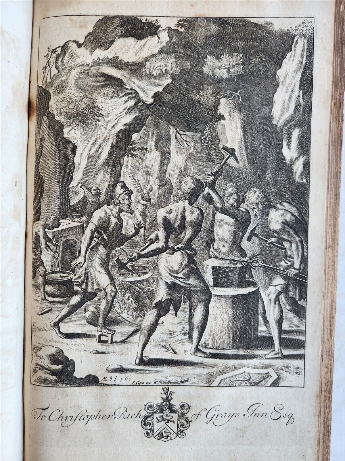 1697 WORKS of VIRGIL by DRYDEN antique ILLUSTRATED w/ 101 AMAZING PLATES