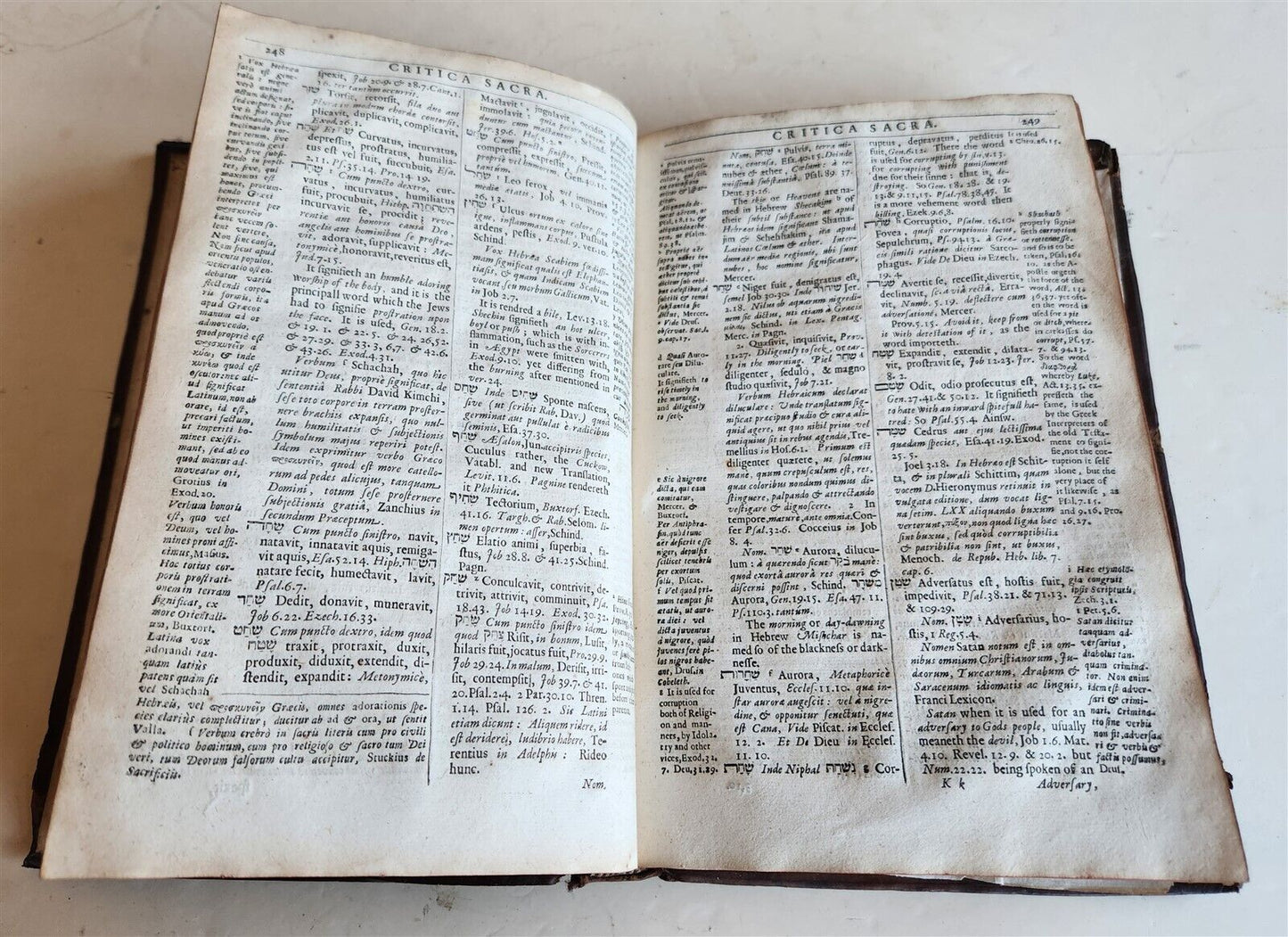 1650 CRITICA SACRA in ENGLISH antique 17th century LONDON