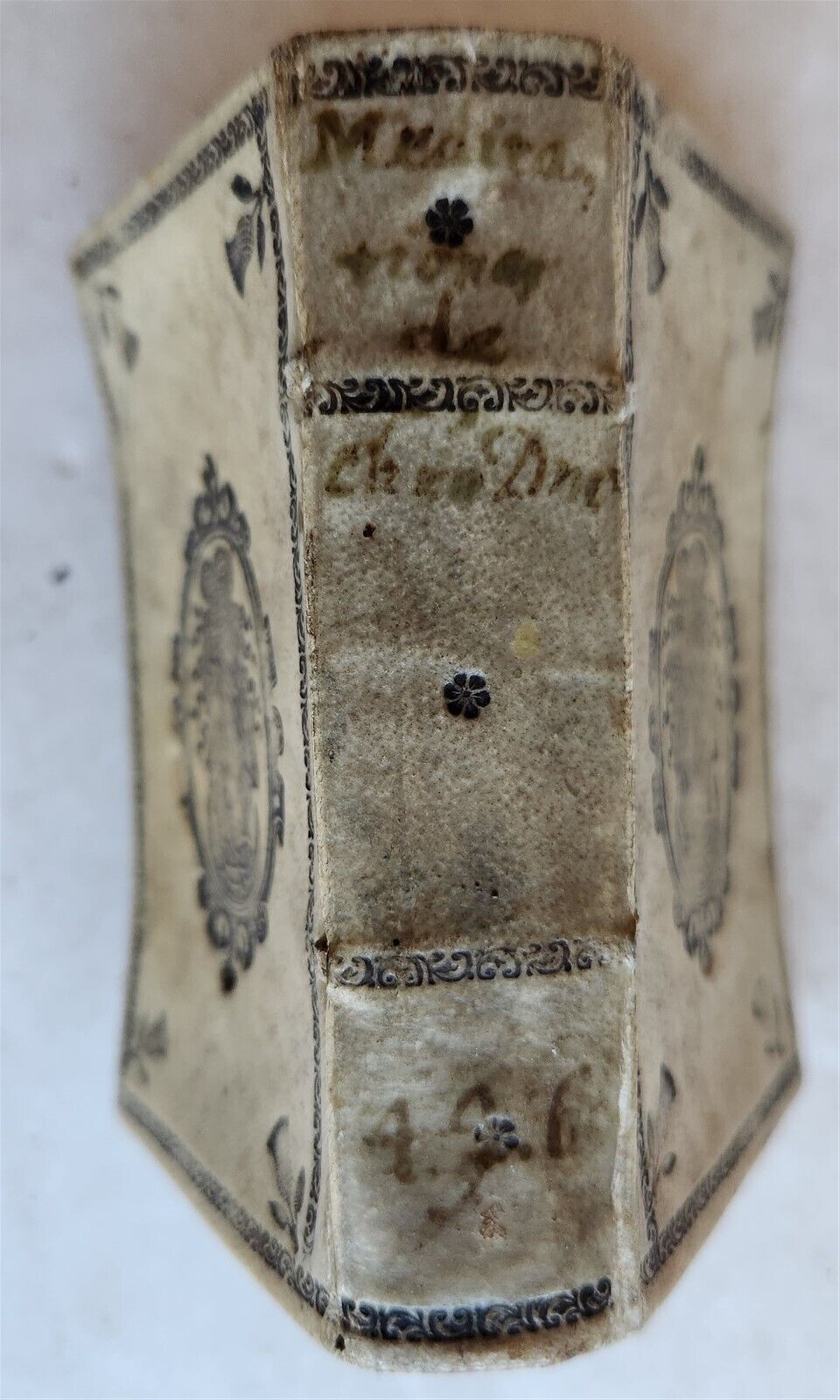 1633 AWESOME VELLUM BINDING antique PRAXIS MEDITANDI MYSTERIA Size 2.5 by 4"
