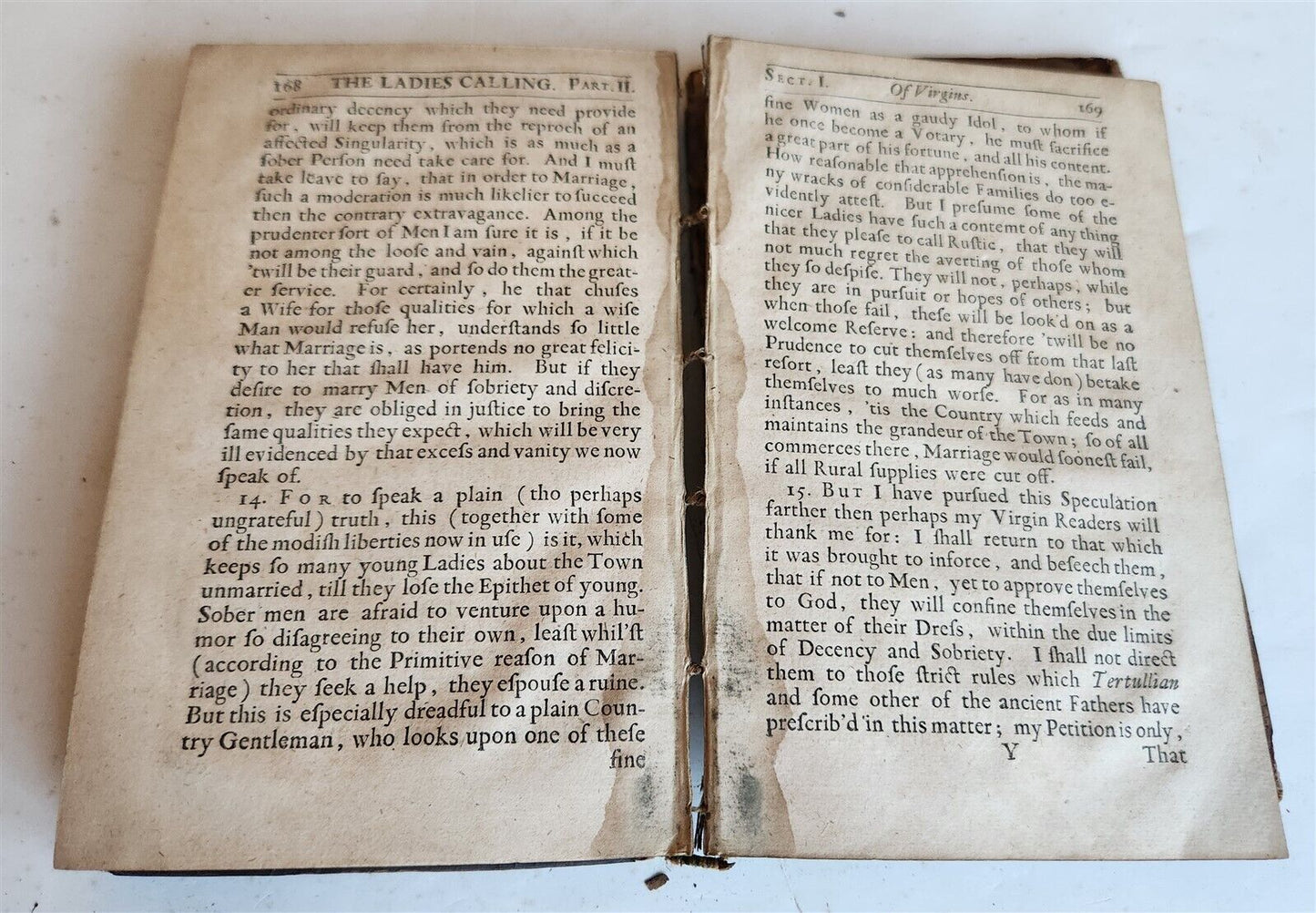 1677 LADIES CALLING by Richard Allestree antique in ENGLISH