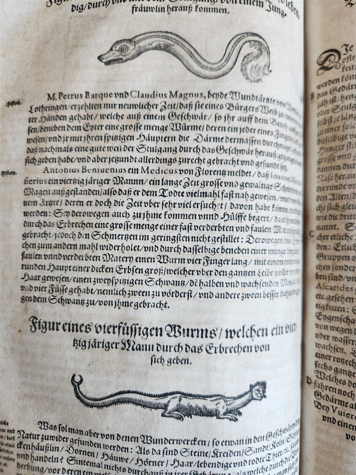1601 WOUND MEDICINE antique ILLUSTRATED WundArtzney oder Artzney spiegell FOLIO