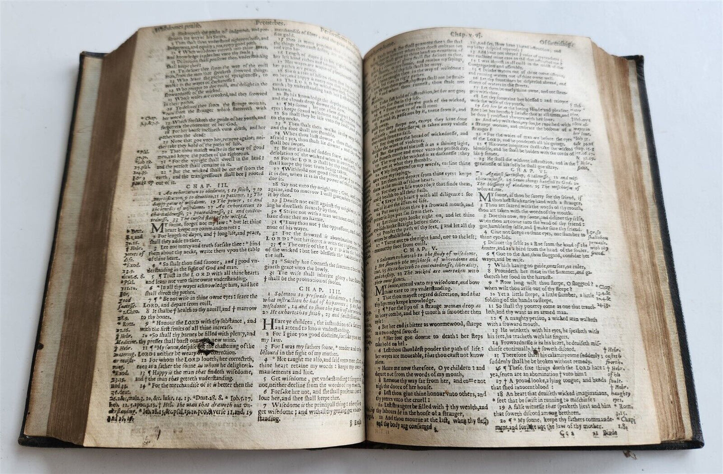 1632 BIBLE in ENGLISH antique Old & New Testament LONDON - ROBERT BARKER