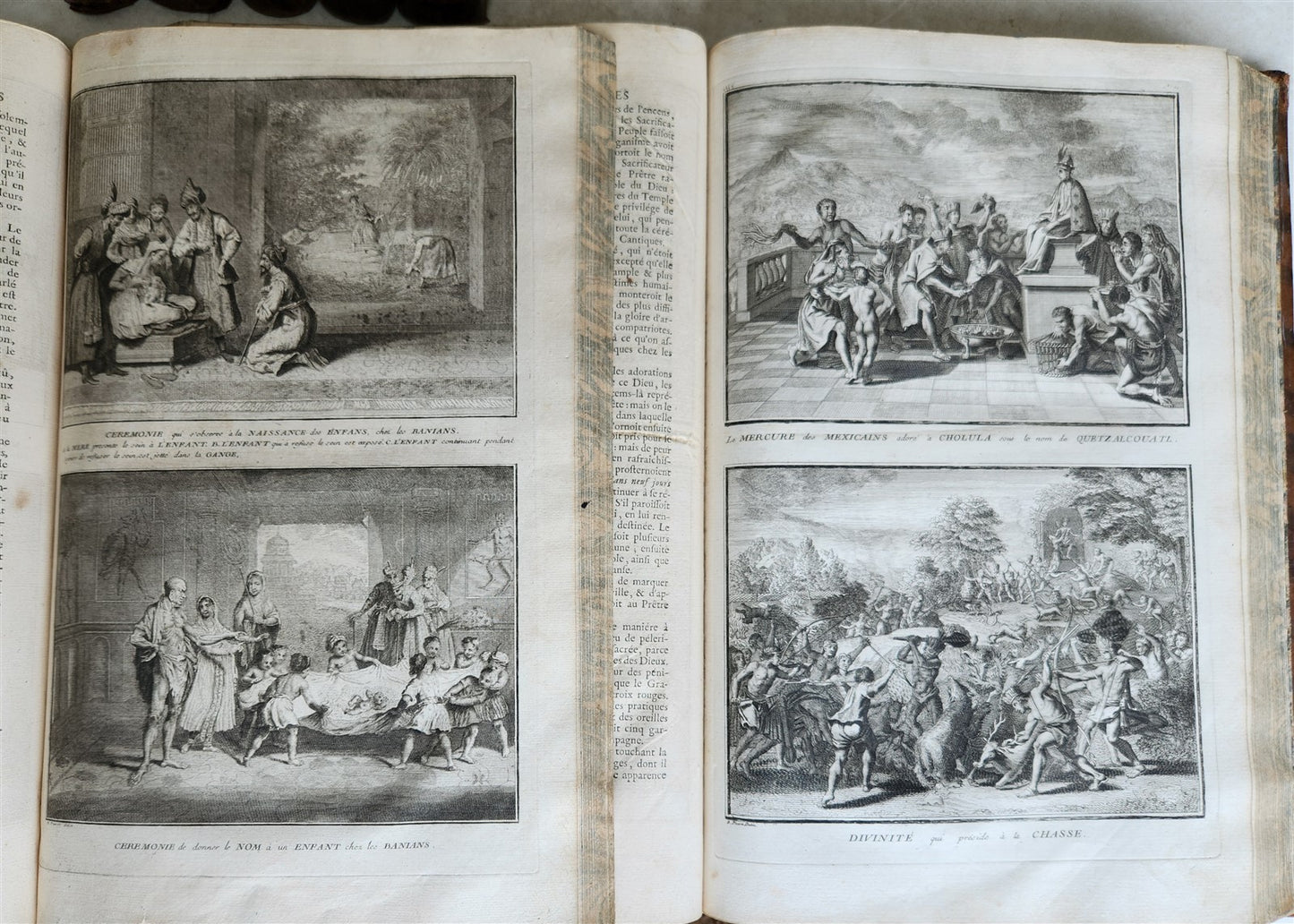 1741 HISTOIRE des CEREMONIES et COUTUMES de PEUPLES DU MONDE 7 vols antique