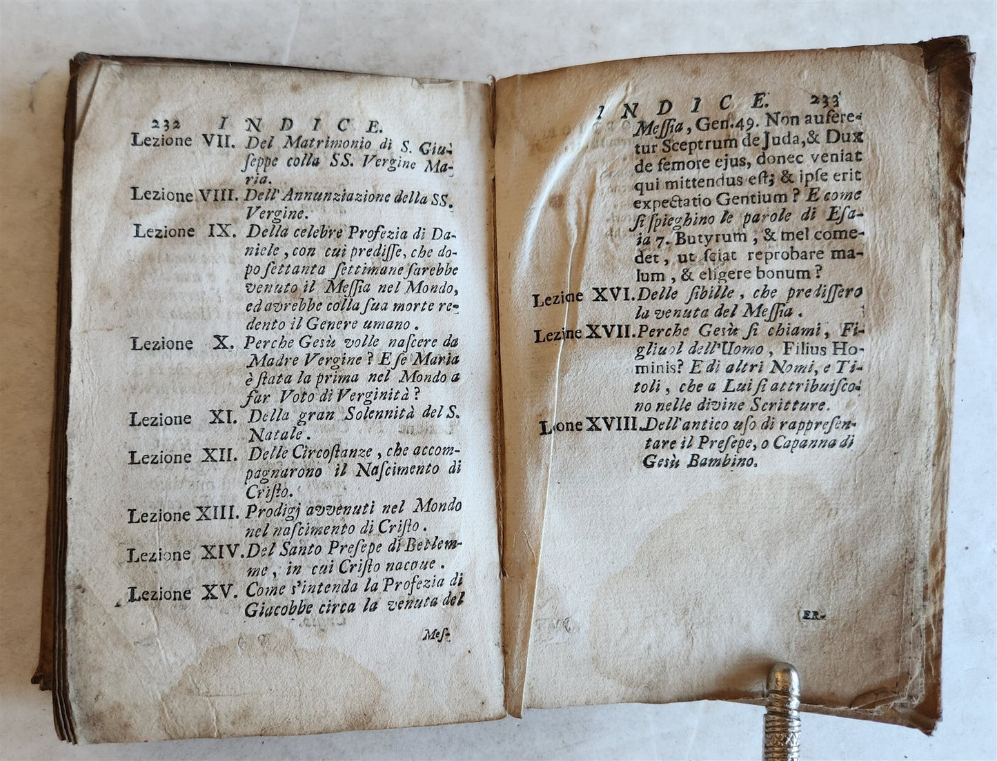 1737 L'AMOR DE CUORI GESU BAMBINIO by S. NATALE antique in ITALIAN vellum bound