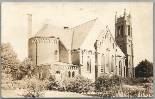 ST.JOSEPH OH LOURDES GROTTO ANTIQUE REAL PHOTO POSTCARD RPPC