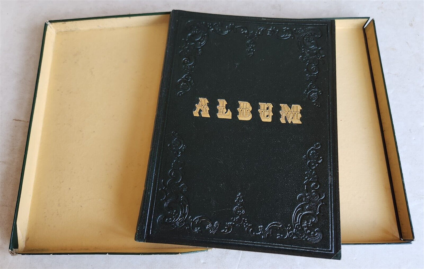 1855 ALBUM AMICORUM - MANUSCRIPT GERMAN BOOK antique ILLUSTRATED Lubeck