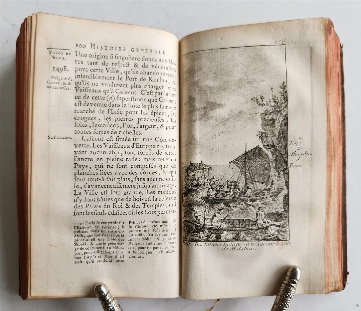 1749 HISTOIRE des VOYAGES VOL.1 antique illustrated TRAVELS to AFRICA & INDIA