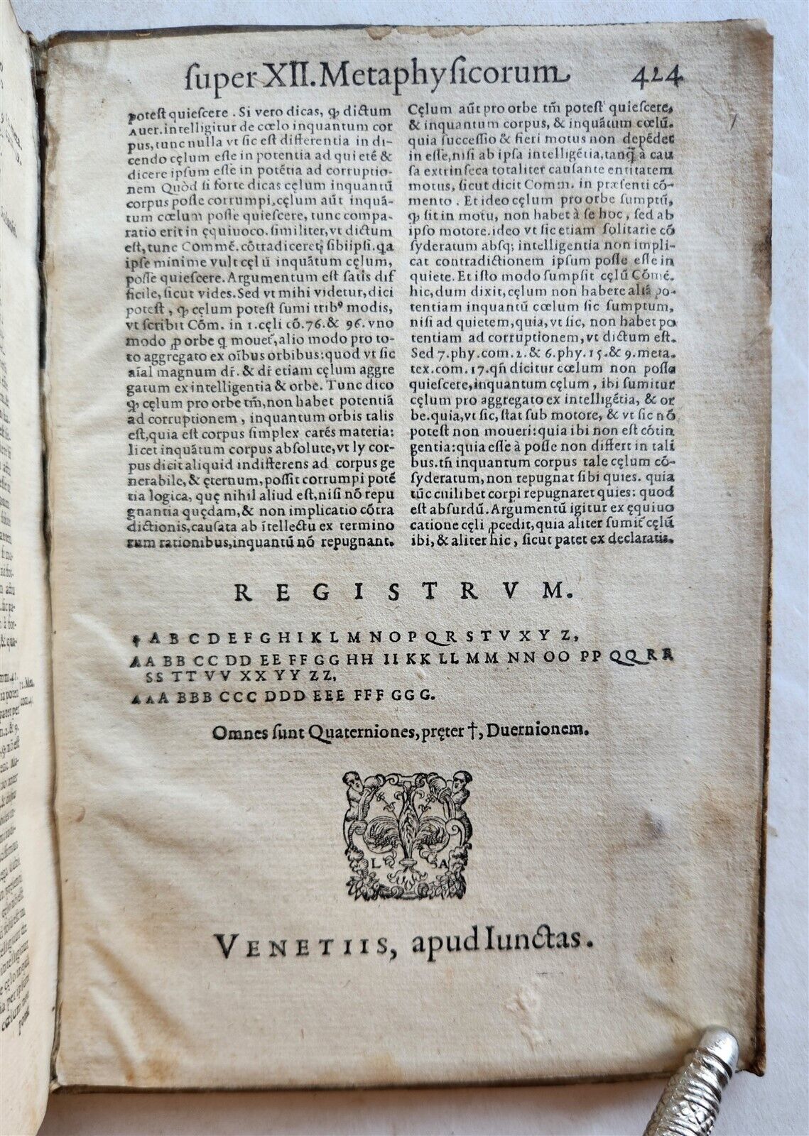 1574 antique ILLUSTRATED ARISTOTLE METAPHYSICORUM COMMENTARY by IBN RUSHD VELLUM