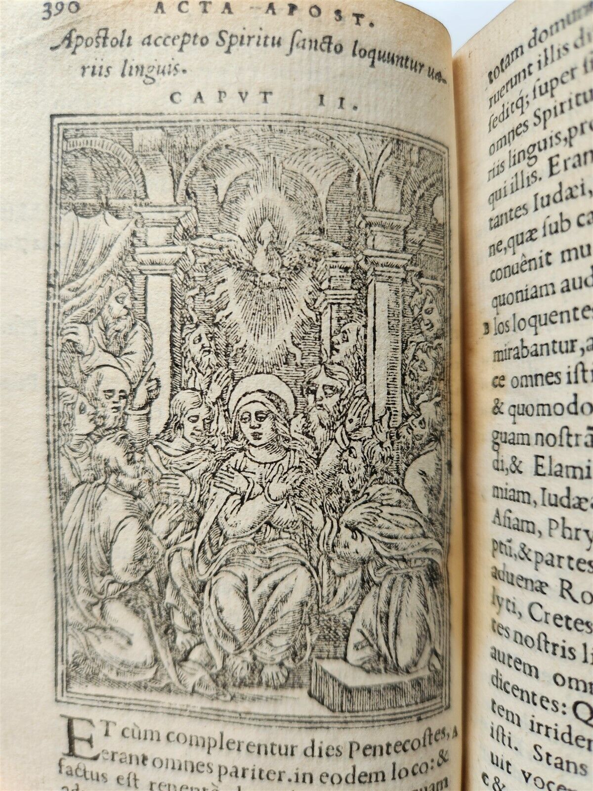 1548 BIBLE IN LATIN ILLUSTRATED antique 16th CENTURY NEW TESTAMENT rare
