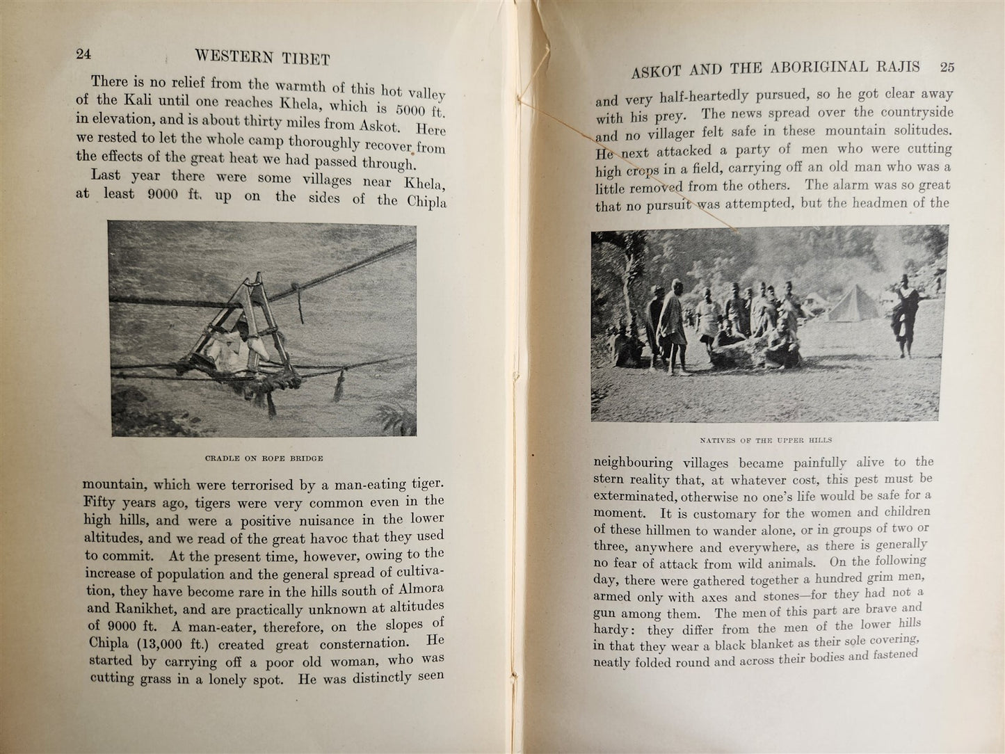 1906 WESTERN TIBET AND BRITISH BORDERLAND antique ILLUSTRATED