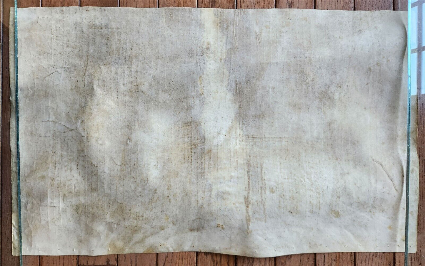 TORAH SCROLL FRAGMENT MANUSCRIPT VELLUM antique BIBLE GENESIS SODOM & GOMORRAH