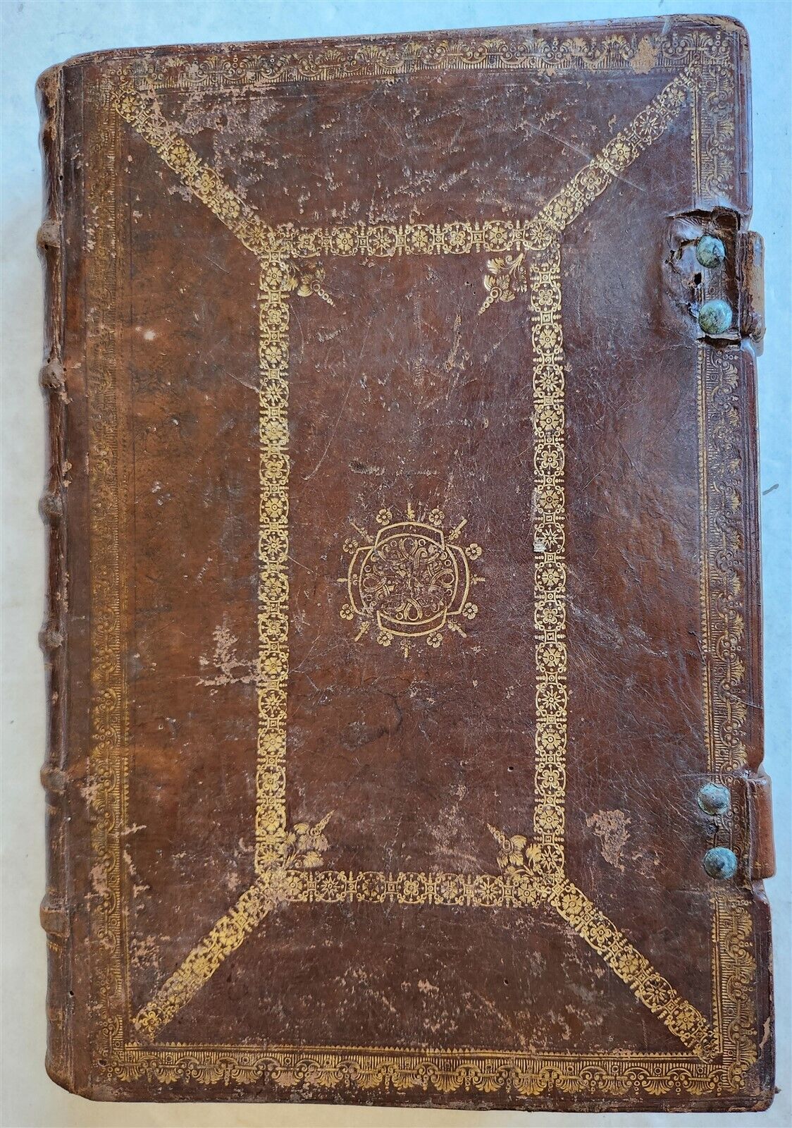 1743 MISSALE ROMANUM antique NICELY DECORATED FOLIO illustrated