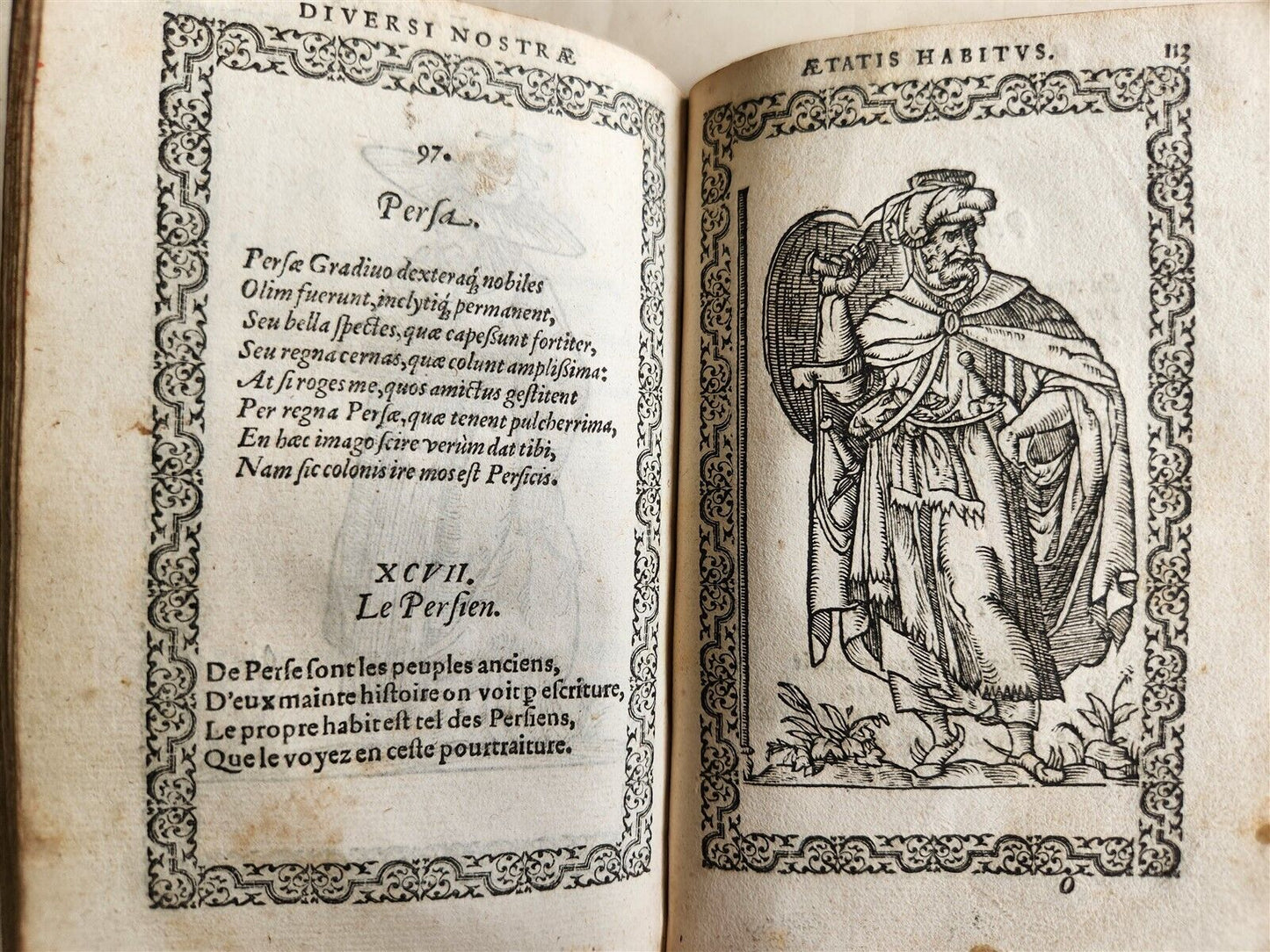 1572 FAMOUS COSTUME WORK Jacobi Sluperii antique ILLUSTRATED w/119 WOODCUTS RARE