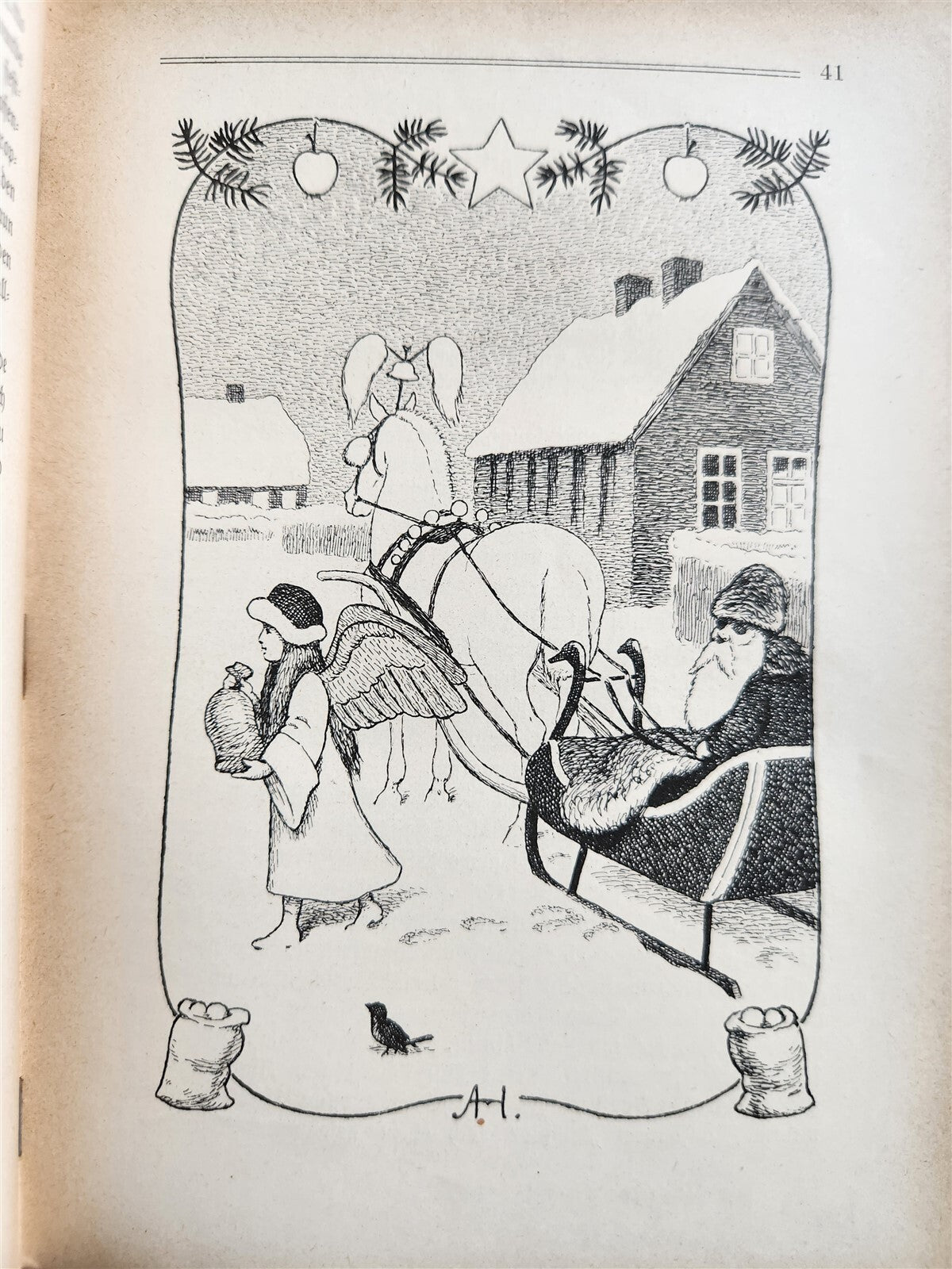 1900s ILLUSTRATED GERMAN CHILDREN BOOK antique FAIRYTALE LAND OF ANIMALS