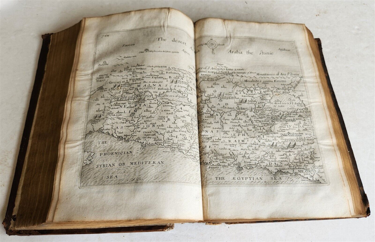 1666 HISTORY OF THE WORLD by WALTER RALEIGH antique ILLUSTRATED FOLIO w/ 8 MAPS
