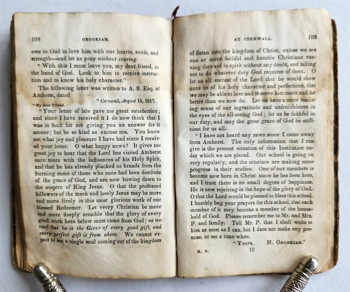 1830s HAWAII Memoirs of Henry Obookiah Native of Sandwich Islands AMERICANA