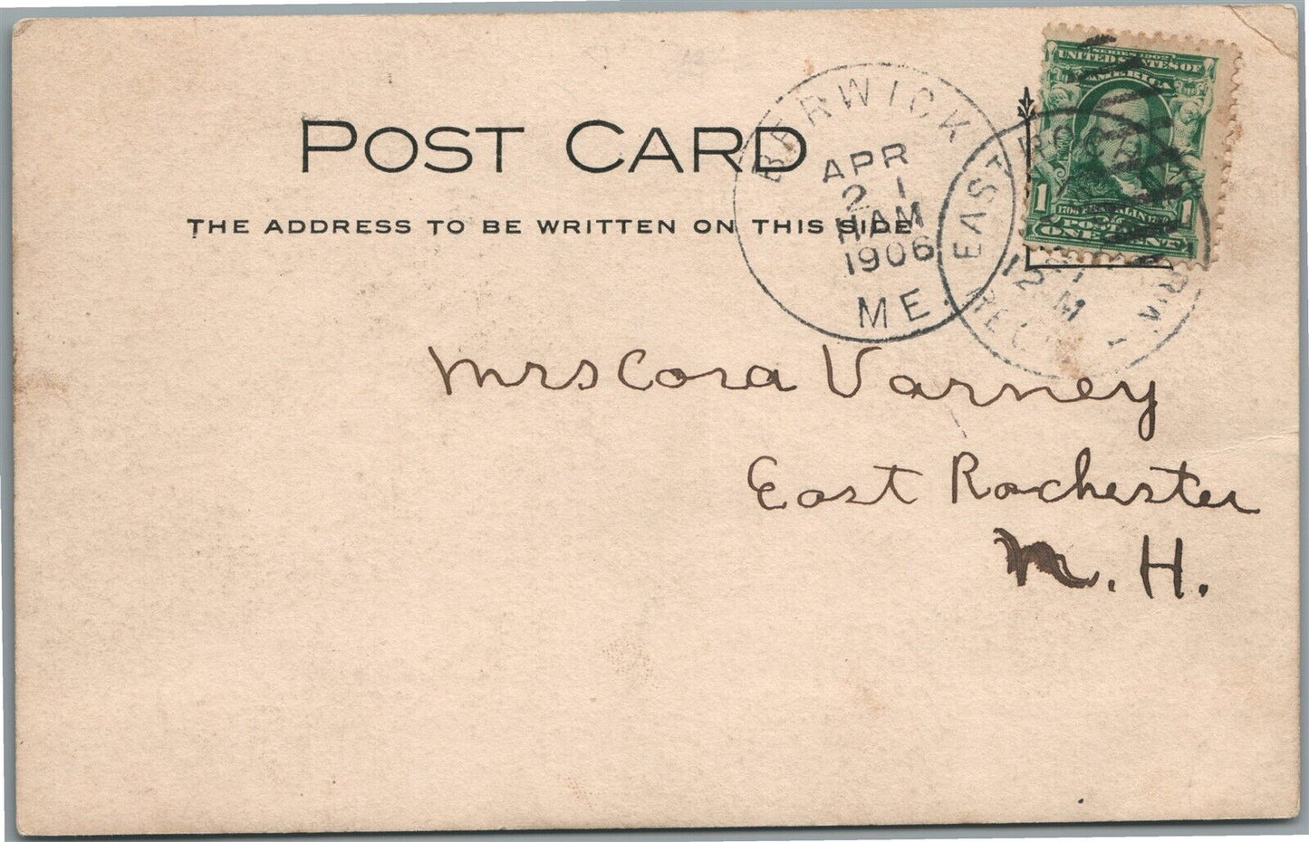 BERWICK ME HIGH SCHOOL ANTIQUE REAL PHOTO POSTCARD RPPC