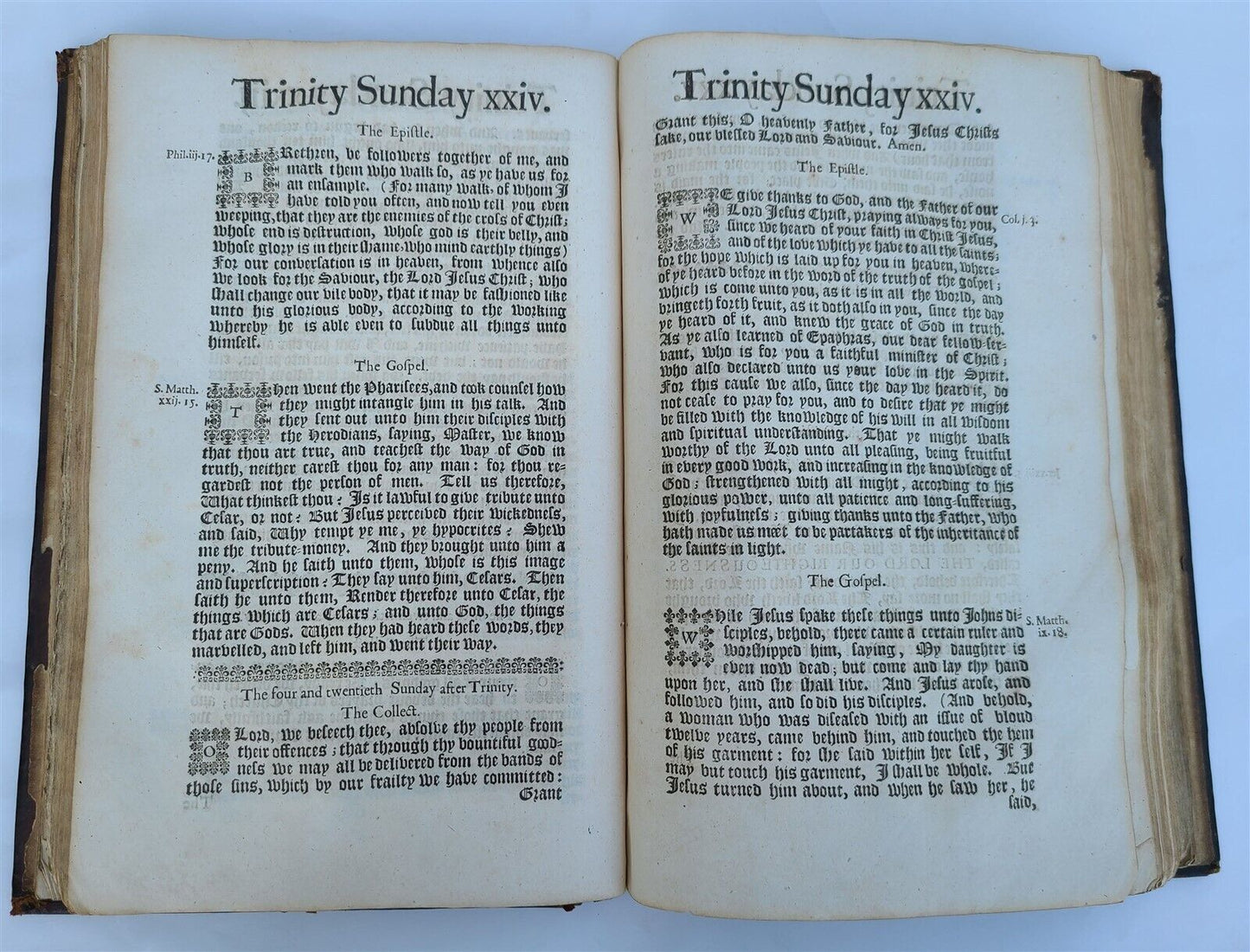 1669 BOOK of COMMON PRAYER w/ 1672 PSALTER antique FOLIO in ENGLISH rare