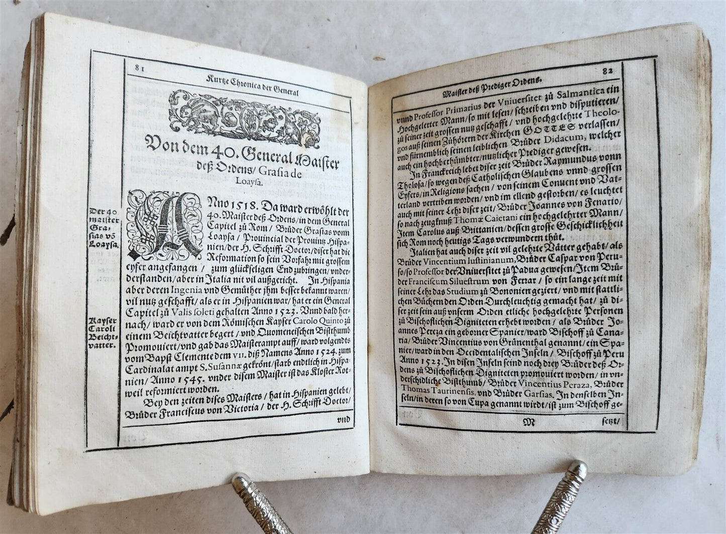 1596 HISTORICAL DESCRIPTION SHORT CHRONICLE of DOMINICAN ORDER antique VELLUM