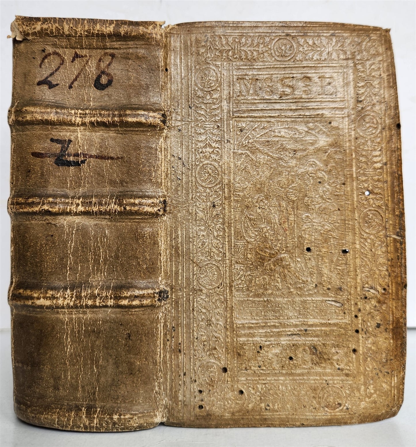 1566 MELANCHTHON Philippe Postill uber die Evangelia ANTIQUE pigskin ILLUSTRATED