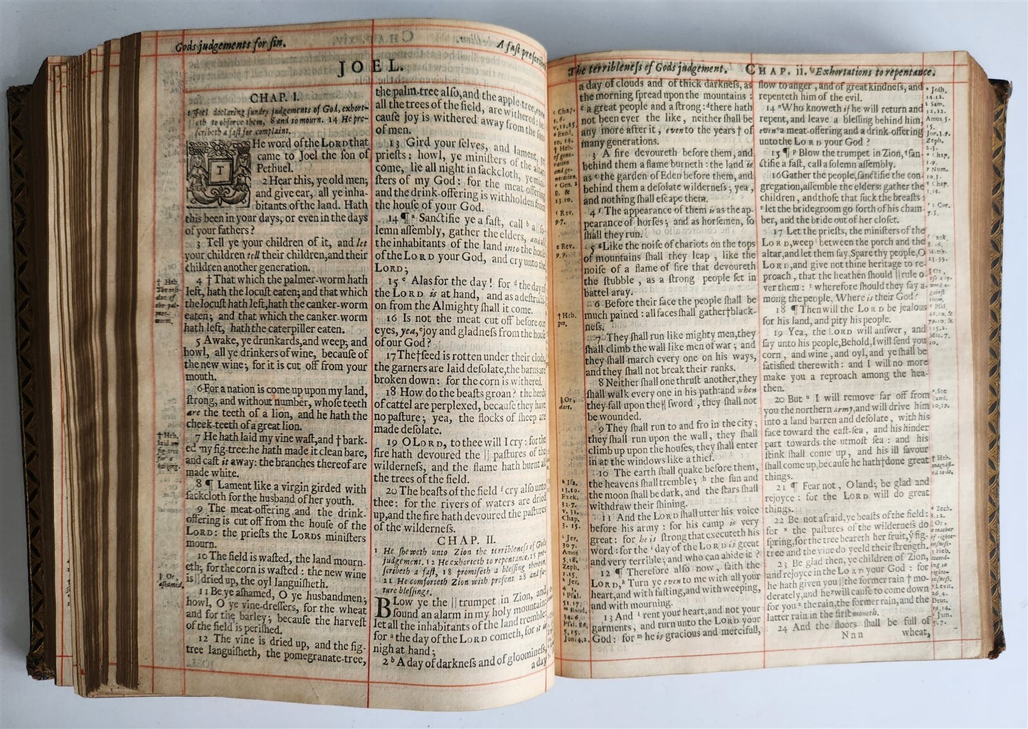 1677 BIBLE in ENGLISH OLD & NEW TESTAMENT antique Cambridge John Hayes