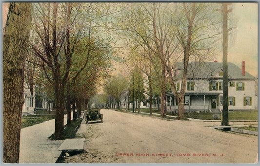 TOMS RIVER NJ UPPER MAIN STREET ANTIQUE POSTCARD