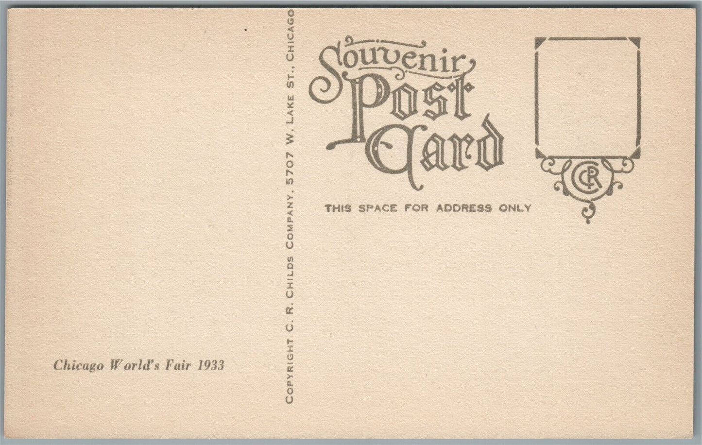 CHICAGO IL HORACE MANN SCHOOL ANTIQUE POSTCARD