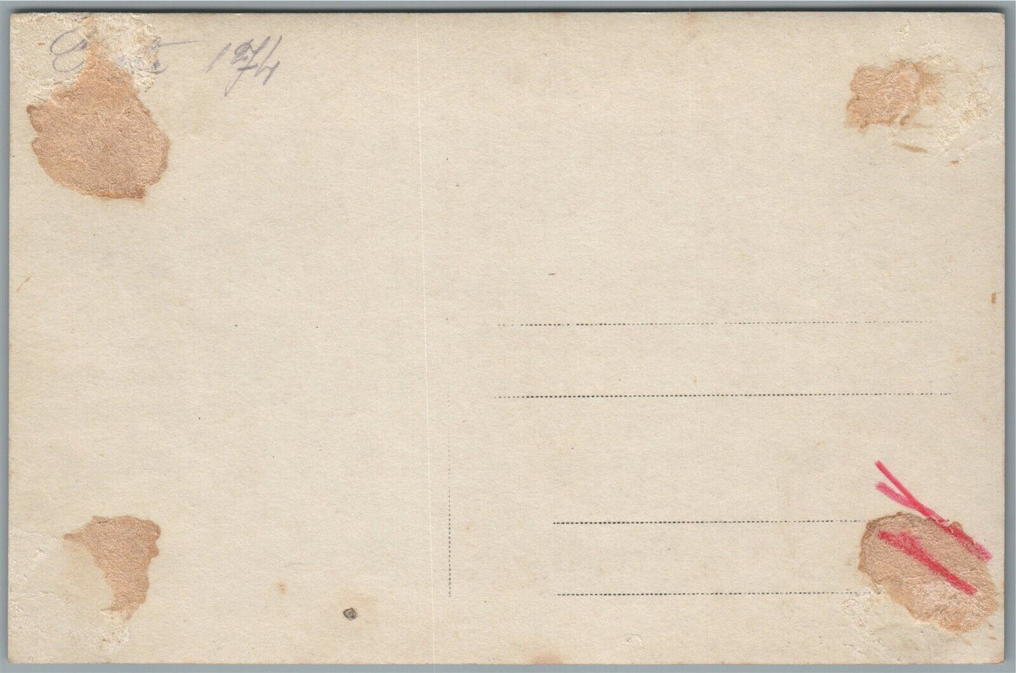 WWI ERA FRONT TRENCH ANTIQUE REAL PHOTO POSTCARD RPPC