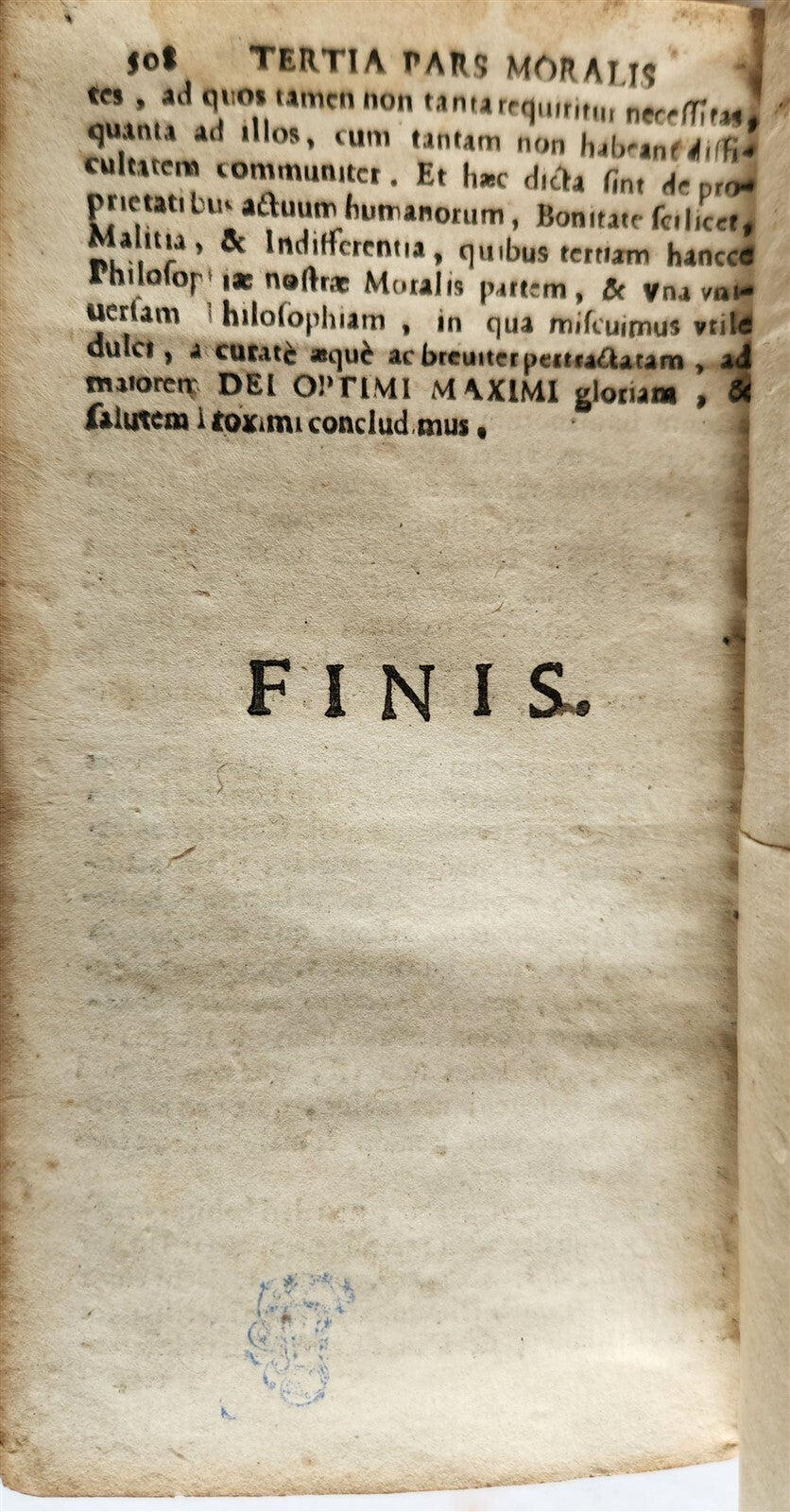 1690 PHILOSOPHIA SCOTI 4 VOLUMES antique VELLUM BOUND